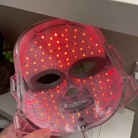 LED Facial Mask Device Red Blue Light Therapy Skin Rejuvenation Beauty READ - Picture 4 of 6